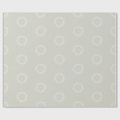 Elegant Classic Beige Merry Kerstmis Holly Wreater Cadeaupapier (Vlak)