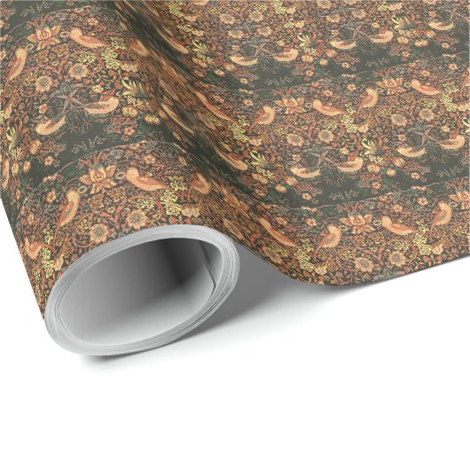 Elegant Classic Birds William Morris  Cadeaupapier (Rol Hoek)