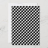 ELEGANT CLASSIC BLACK DIAMOND INVITATIE KAART (Achterkant)