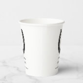 Elegant Classic Black White Horse Race Derby Papieren Bekers (Rechts)