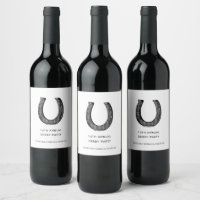 Elegant Classic Black White Horse Race Derby
