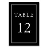 Elegant Classic Black White Wedding Kaart (Voorkant)