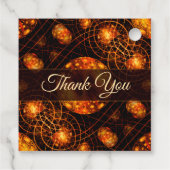 Elegant Classic Boho Modern Gold #901 Wedding Bedankjes Labels (Achterkant)