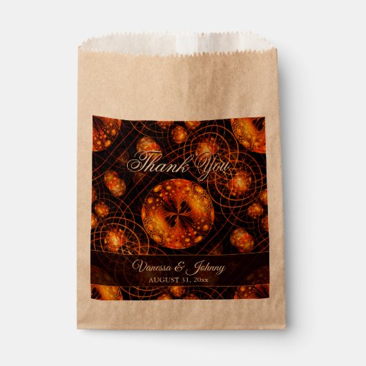 Elegant Classic Boho Modern Gold #901 Wedding Bedankzakje (Voorkant)