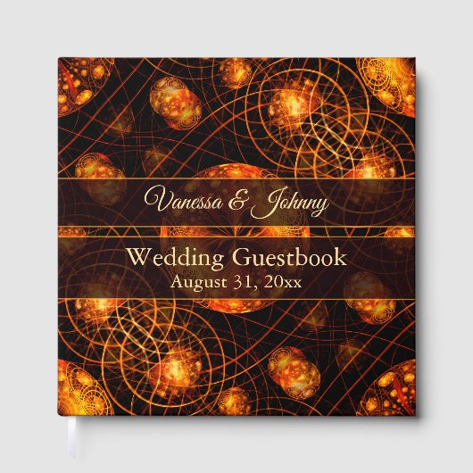 Elegant Classic Boho Modern Gold #901 Wedding Gastenboek (Voorkant)