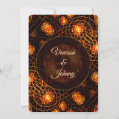 Elegant Classic Boho Modern Gold #901 Wedding Kaart (Achterkant)