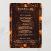 Elegant Classic Boho Modern Gold #901 Wedding Programmakaart (Achterkant)