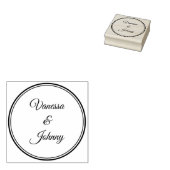 Elegant Classic Boho Modern Gold #901 Wedding Rubberstempel (Gestempeld)