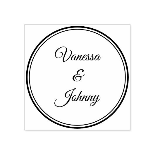 Elegant Classic Boho Modern Gold #901 Wedding Rubberstempel (Afrduk)