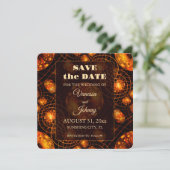 Elegant Classic Boho Modern Gold #901 Wedding Save The Date (Staand voorkant)