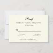  Elegant Classic Bruiloft RSVP (Voorkant)