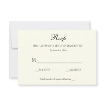 Elegant Classic Bruiloft RSVP
