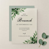 Elegant Classic Brunch Invitation Feestdagenkaart