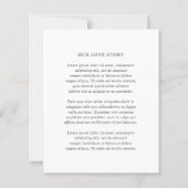 Elegant Classic Budget Wedding Invitation (Achterkant)