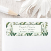 Elegant Classic Calla Lily  retouradres Etiket (Insitu)