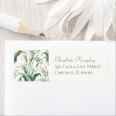 Elegant Classic Calla Lily  retouradres Etiket (Insitu)