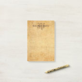 Elegant Classic Calligrafed Monogram Sjabloon Post-it® Notes (Op bureau)