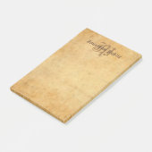 Elegant Classic Calligrafed Monogram Sjabloon Post-it® Notes (Schuin)