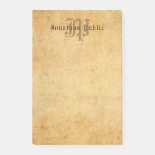 Elegant Classic Calligrafed Monogram Sjabloon Post-it® Notes