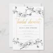 Elegant Classic Calligraphy Floral Vrijgezellenfee Kaart (Voorkant)