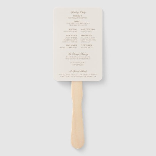 Elegant Classic Crest Monogram Golf Wedding Handwaaier (Achterkant)