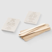 Elegant Classic Crest Monogram Golf Wedding Handwaaier (Niet-gemonteerd)