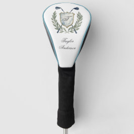 Elegant Classic Custom Monogram Golf Crest Golfheadcover