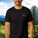 Elegant Classic Custom Name Monogram Gepersonalise<br><div class="desc">Pas de tekst aan en creëer eenvoudig uw gepersonaliseerde geborduurde T-shirt. Klik op ONTWERP BEWERKEN en selecteer vervolgens een tekstregel om de tekstkleur te wijzigen. U kunt dit ontwerp overbrengen naar andere Zazzle-producten en aanpassen aan de meeste Zazzle-items. Standaard Studio-design zijn gemaakt in hoge-resolutieafbeeldingen voor professionele afdrukken. Bedankt voor het...</div>