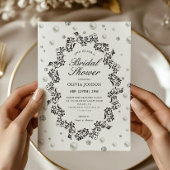 Elegant Classic Diamonds and Pearls Vrijgezellenfe Kaart