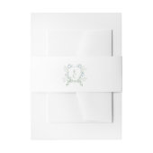 Elegant Classic Dusty Blue Wedding Uitnodigingen Wikkel (Voorkant Voorbeeld)