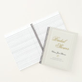Elegant Classic Ecru Lijst Vrijgezellenfeest Gift  Notitieboek (Binnen)