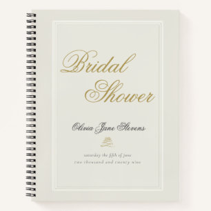 Elegant Classic Ecru Lijst Vrijgezellenfeest Gift  Notitieboek