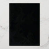 Elegant Classic en Pleal Wedding Folie Uitnodiging (Achterkant)