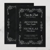 Elegant Classic en Pleal Wedding Kaart (Voorkant / Achterkant)