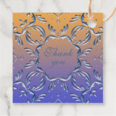 Elegant Classic Fancy 25th Wedding Jubileum Bedankjes Labels (Achterkant)