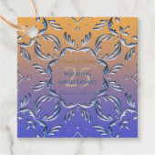 Elegant Classic Fancy 25th Wedding Jubileum Bedankjes Labels (Voorkant)