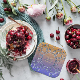 Elegant Classic Fancy 25th Wedding Jubileum Papieren Bordje