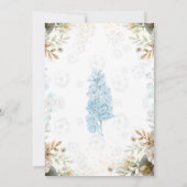 Elegant Classic Floral Wedding Invitation Kaart (Achterkant)