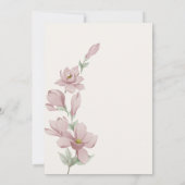 Elegant Classic Floral Wedding Thank You Card Bedankkaart (Achterkant)