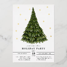 Elegant Classic Folie kerstfeest Folie Invitati