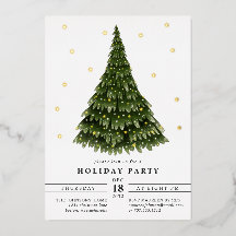 Elegant Classic Folie kerstfeest Folie Invitati