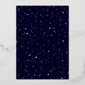 Elegant Classic Folie kerstfeest Uitnodiging (Achterkant)