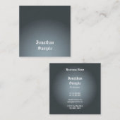 Elegant Classic Font Professional Luxe Vierkante Visitekaartje (Voorkant / Achterkant)