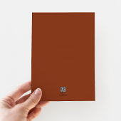 Elegant Classic Formal Terracotta Wedding Kaart