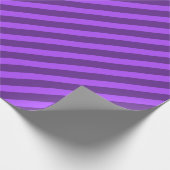 Elegant Classic Gestreepte Sjabloon Royal Paarse G Cadeaupapier (Hoek)