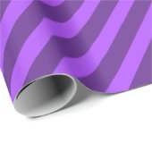 Elegant Classic Gestreepte Sjabloon Royal Paarse G Cadeaupapier (Rol Hoek)