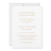 Elegant Classic Gold Formal Wedding