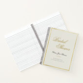 Elegant Classic Gold Lijst Vrijgezellenfeest Gift Notitieboek (Binnen)