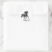 Elegant Classic  Horse Race Derby feest Ronde Sticker (Tas)