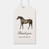 Elegant Classic  Horse Race Derby Party Cadeaulabel (Voorkant)